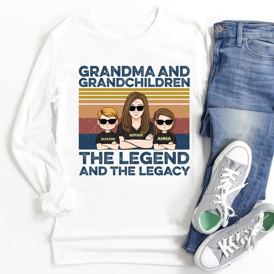 Grandma Shirt, Personalized Grandma Shirts, Nana Shirt, Grandma Shirts With Grandkids Names, Mimi Shirt, Gift for Grandma