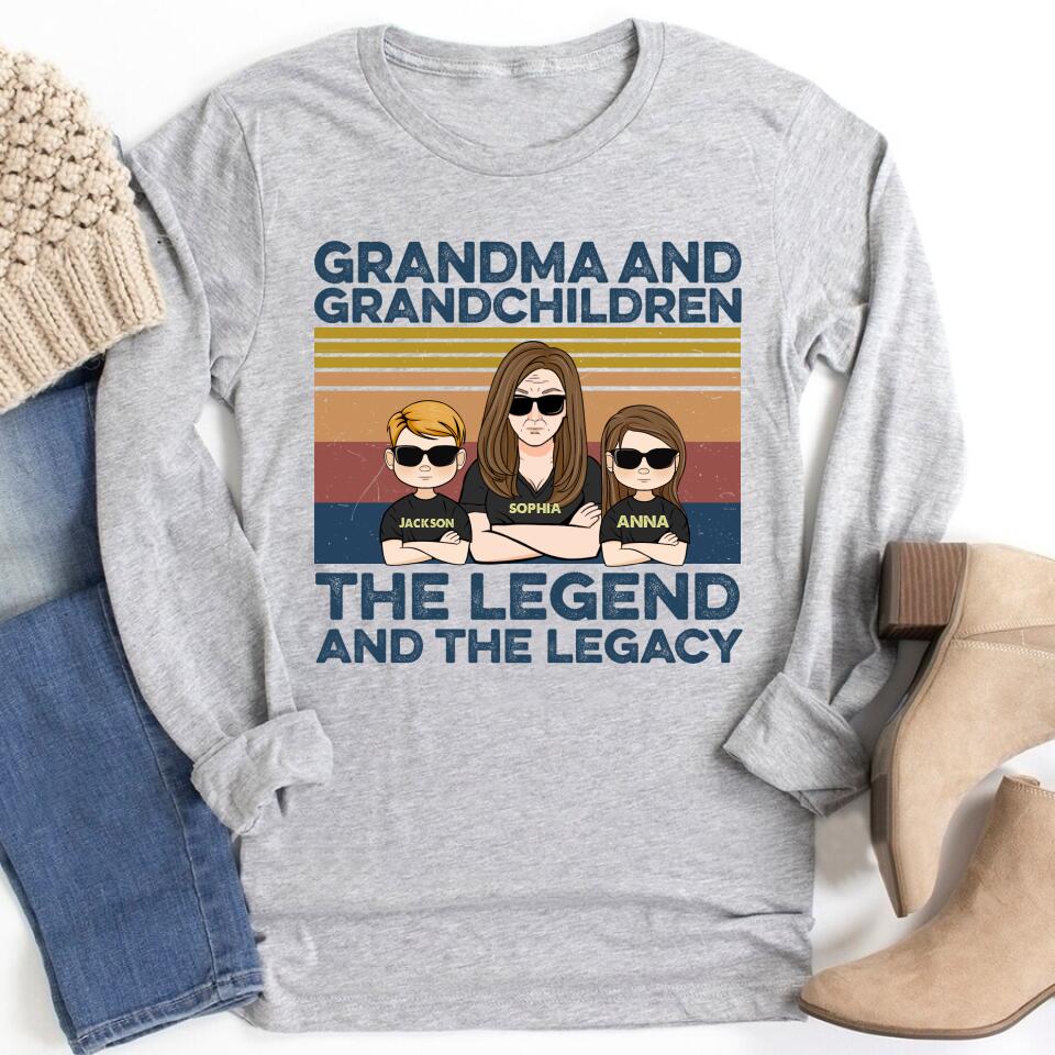 Grandma Shirt, Personalized Grandma Shirts, Nana Shirt, Grandma Shirts With Grandkids Names, Mimi Shirt, Gift for Grandma