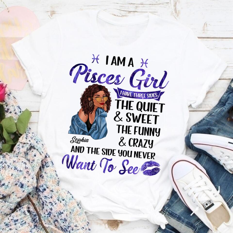 Custom Birthday Shirt, Pisces Zodiac t shirt, Pisces Birthday shirt, Pisces t shirts for ladies, Pisces queen t shirt, Pisces Queen Birthday shirt