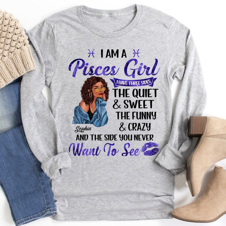 Custom Birthday Shirt, Pisces Zodiac t shirt, Pisces Birthday shirt, Pisces t shirts for ladies, Pisces queen t shirt, Pisces Queen Birthday shirt