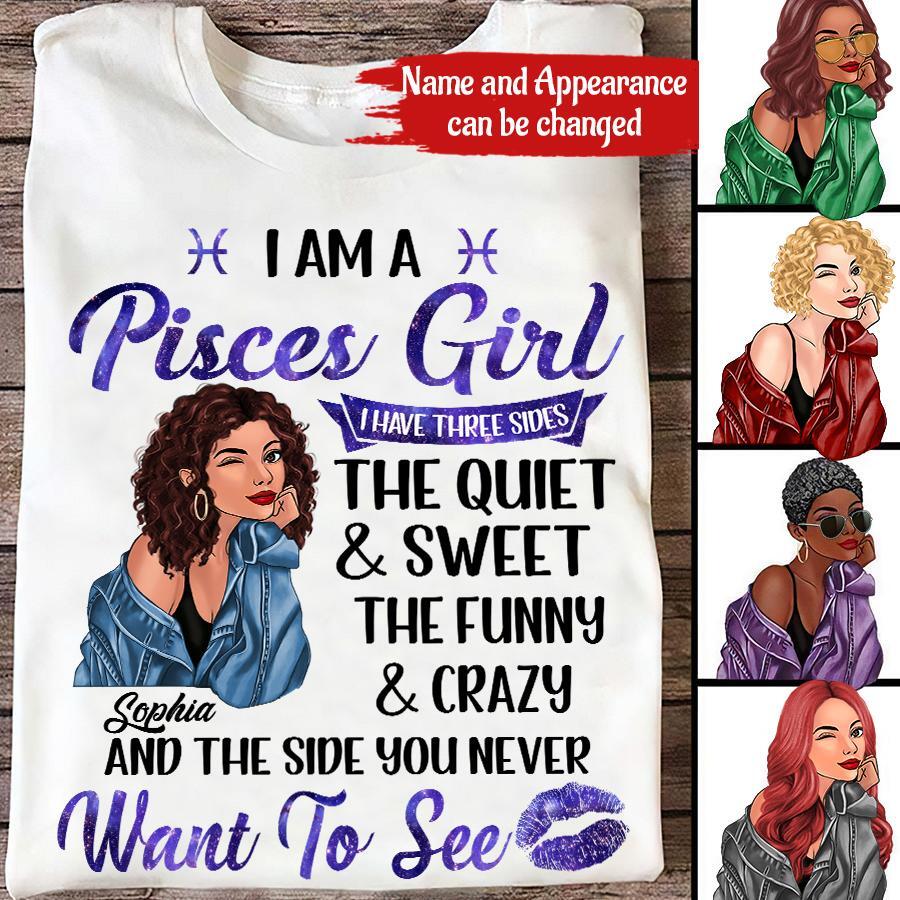 Custom Birthday Shirt, Pisces Zodiac t shirt, Pisces Birthday shirt, Pisces t shirts for ladies, Pisces queen t shirt, Pisces Queen Birthday shirt