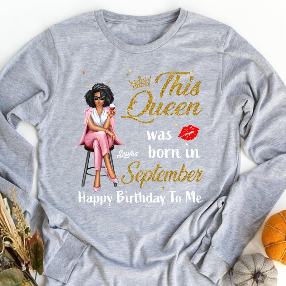September Birthday Shirt, Custom Birthday Shirt, September Birthday Shirts For Woman, September Birthday Gifts