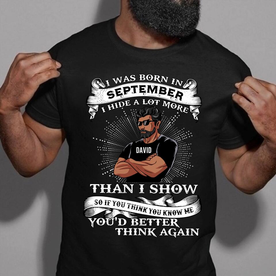 September Birthday Shirt, Custom Birthday Shirt, A Black King was born in September, September Birthday Shirts For Man, September Birthday Gifts