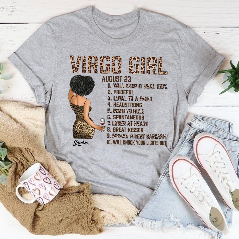 Custom October Birthday Shirt For Woman, Queens are Born In October Gifts, Melanin Afro Woman Shirt, Black Girl Tee, Afro Queen Gift