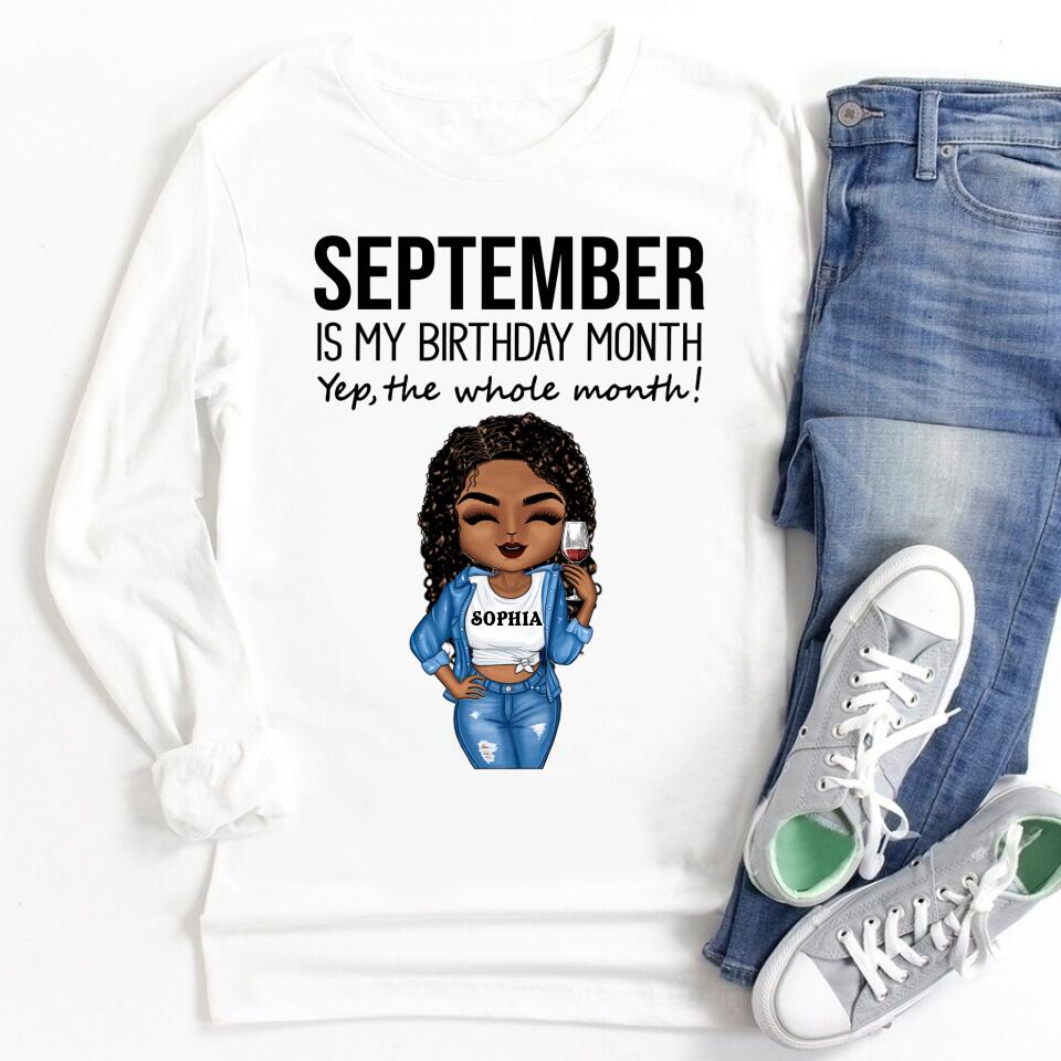 September Birthday Shirt, Custom Birthday Shirt, Queens are Born In September, September Birthday Shirts For Woman, September Birthday Gifts