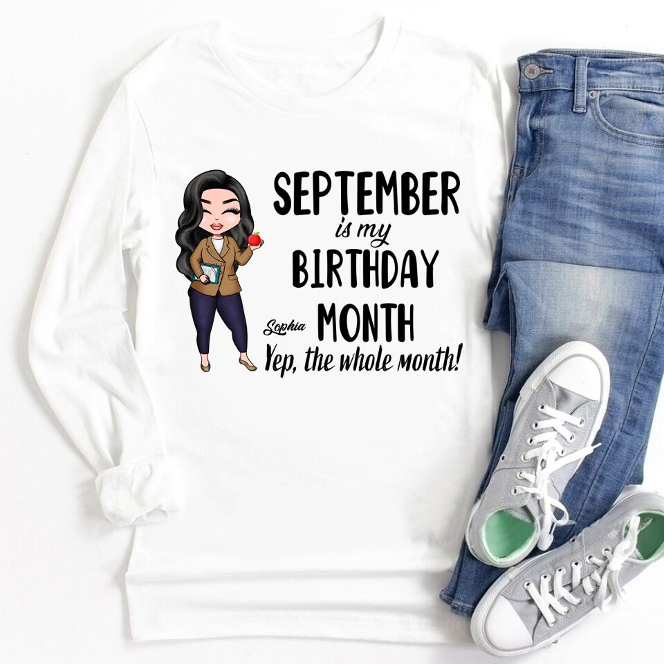 September Birthday Shirt, Custom Birthday Shirt, Queens are Born In September, September Birthday Shirts For Woman, September Birthday Gifts
