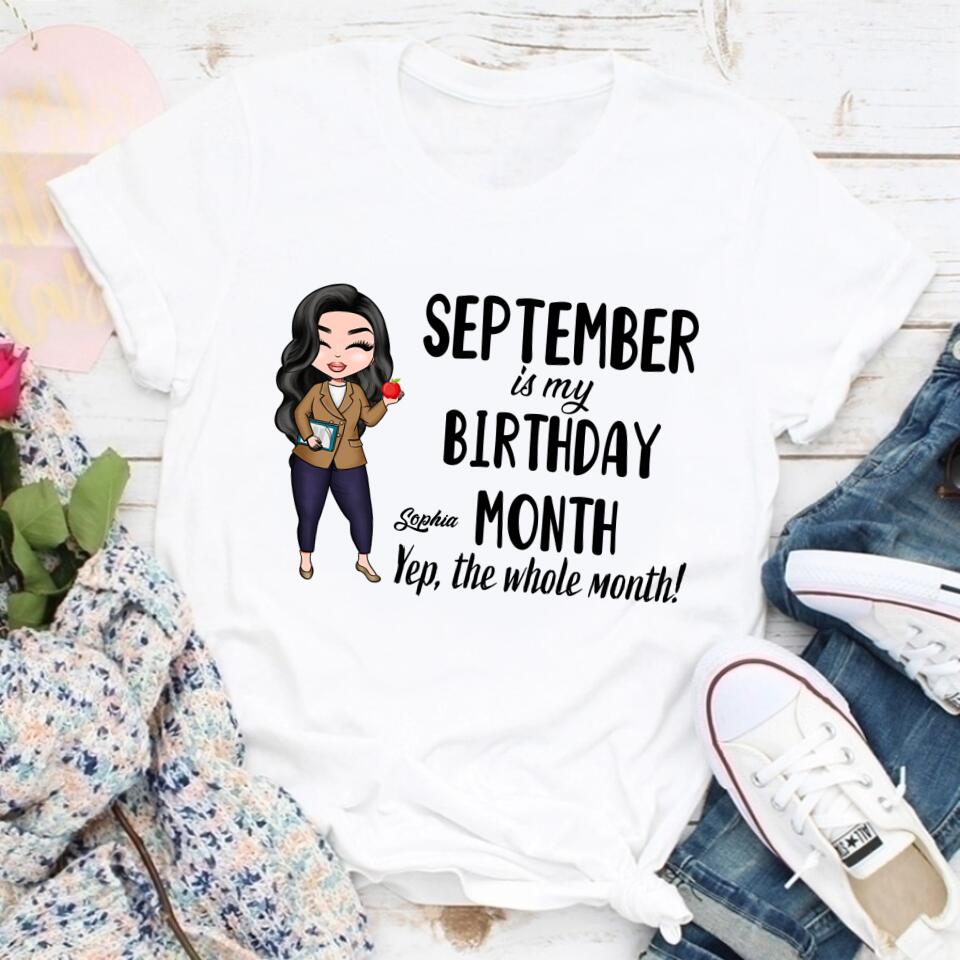 September Birthday Shirt, Custom Birthday Shirt, Queens are Born In September, September Birthday Shirts For Woman, September Birthday Gifts