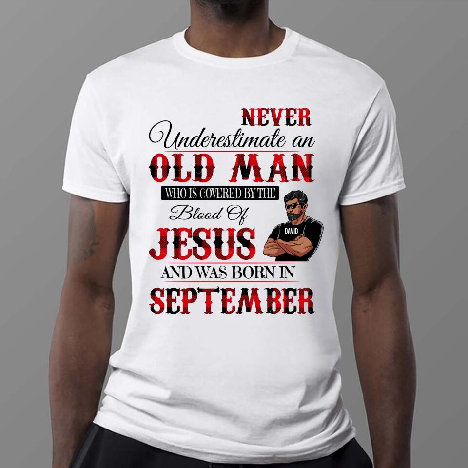 Personalized Birthday T Shirt, September Birthday Shirt, Custom Birthday Shirt, A Black King Was Born In September, September Birthday Shirts For Man