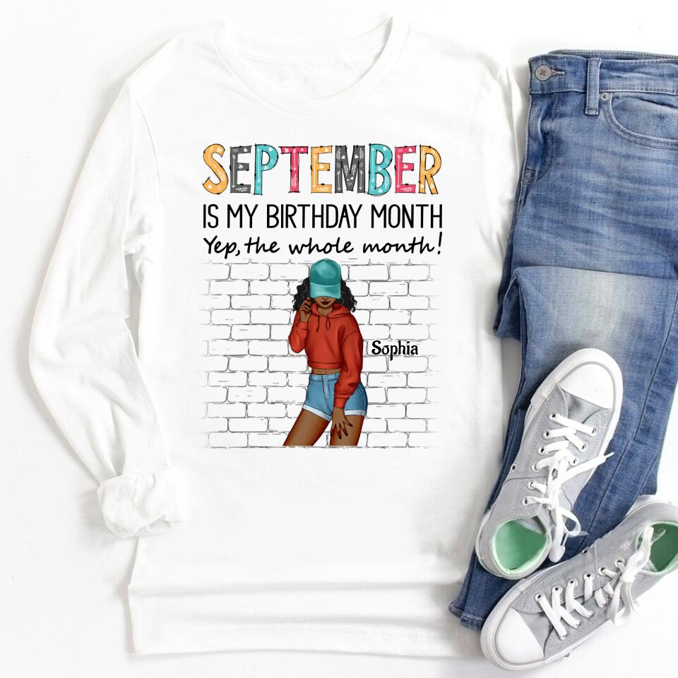 September Birthday Shirt, Custom Birthday Shirt, Queens are Born In September, September Birthday Shirts For Woman, September Birthday Gifts
