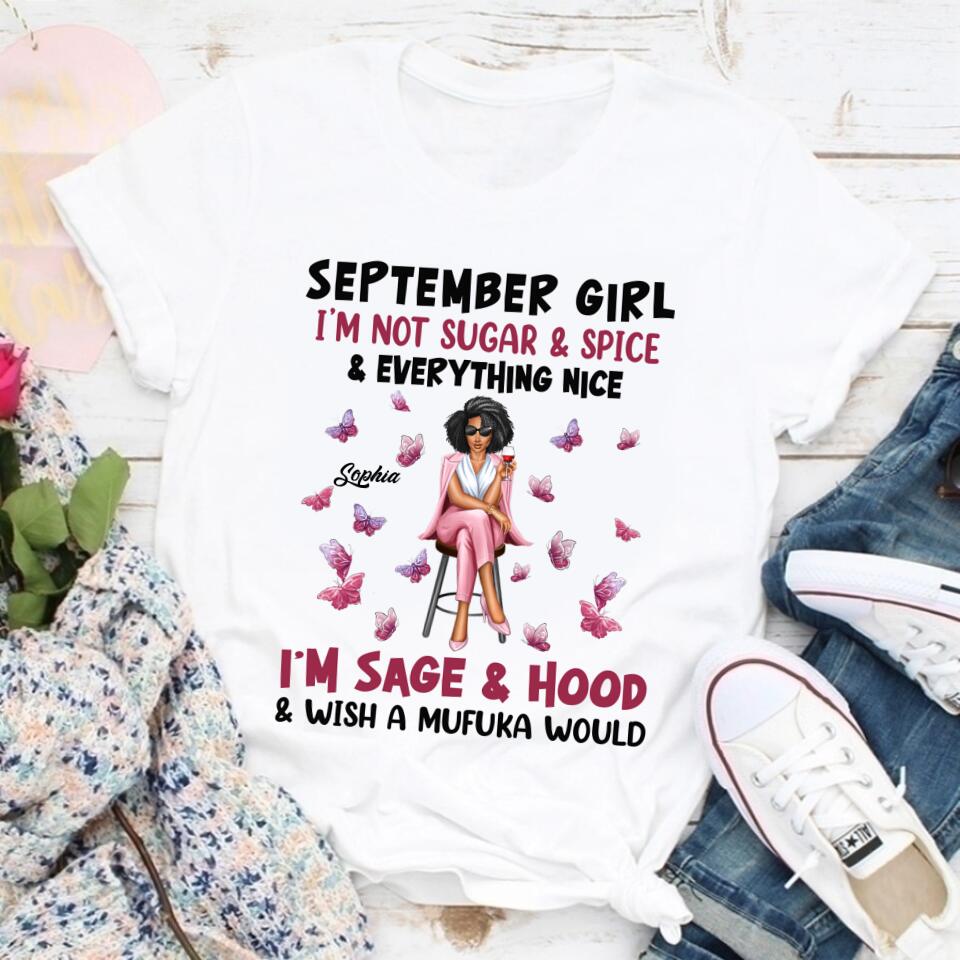 September Birthday Shirt, Custom Birthday Shirt, Queens are Born In September, September Birthday Shirts For Woman, September Birthday Gifts