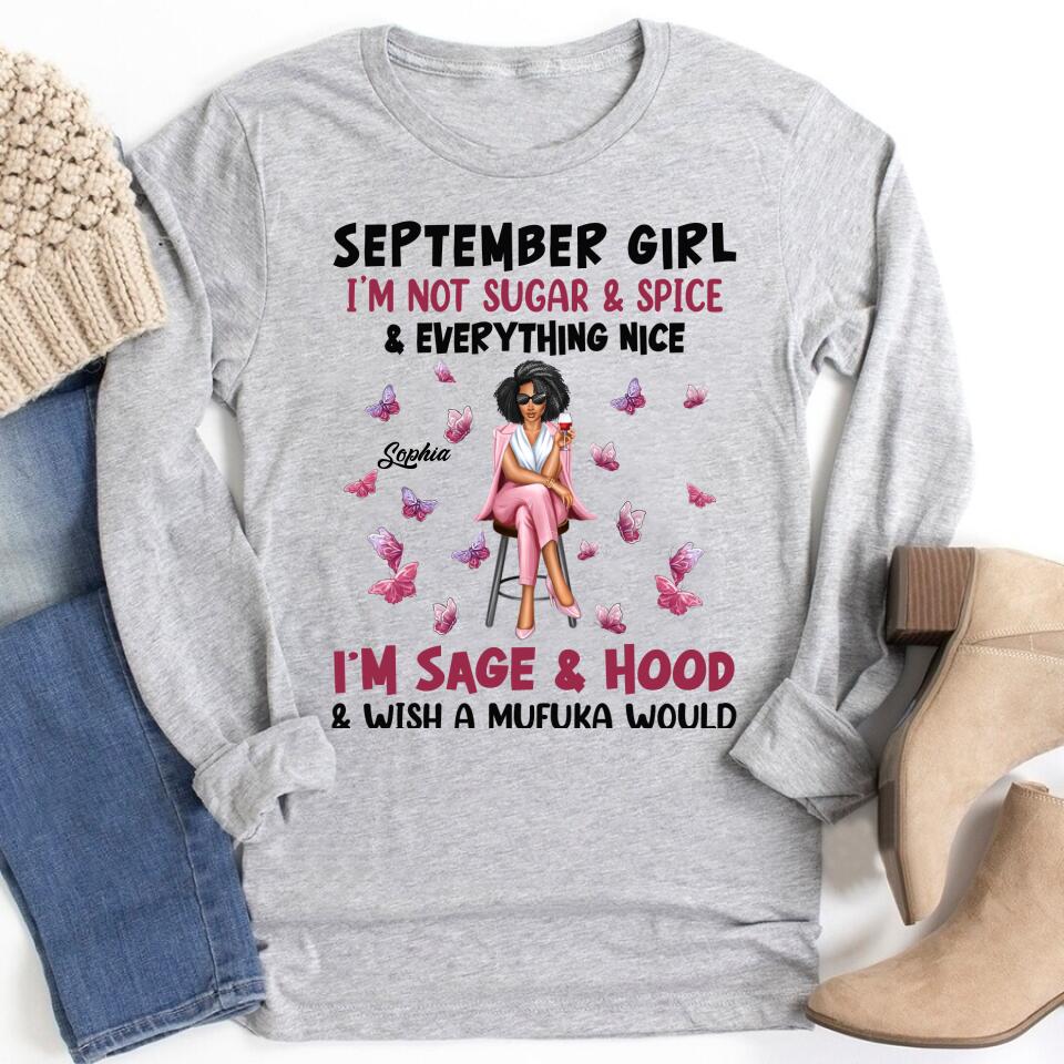September Birthday Shirt, Custom Birthday Shirt, Queens are Born In September, September Birthday Shirts For Woman, September Birthday Gifts