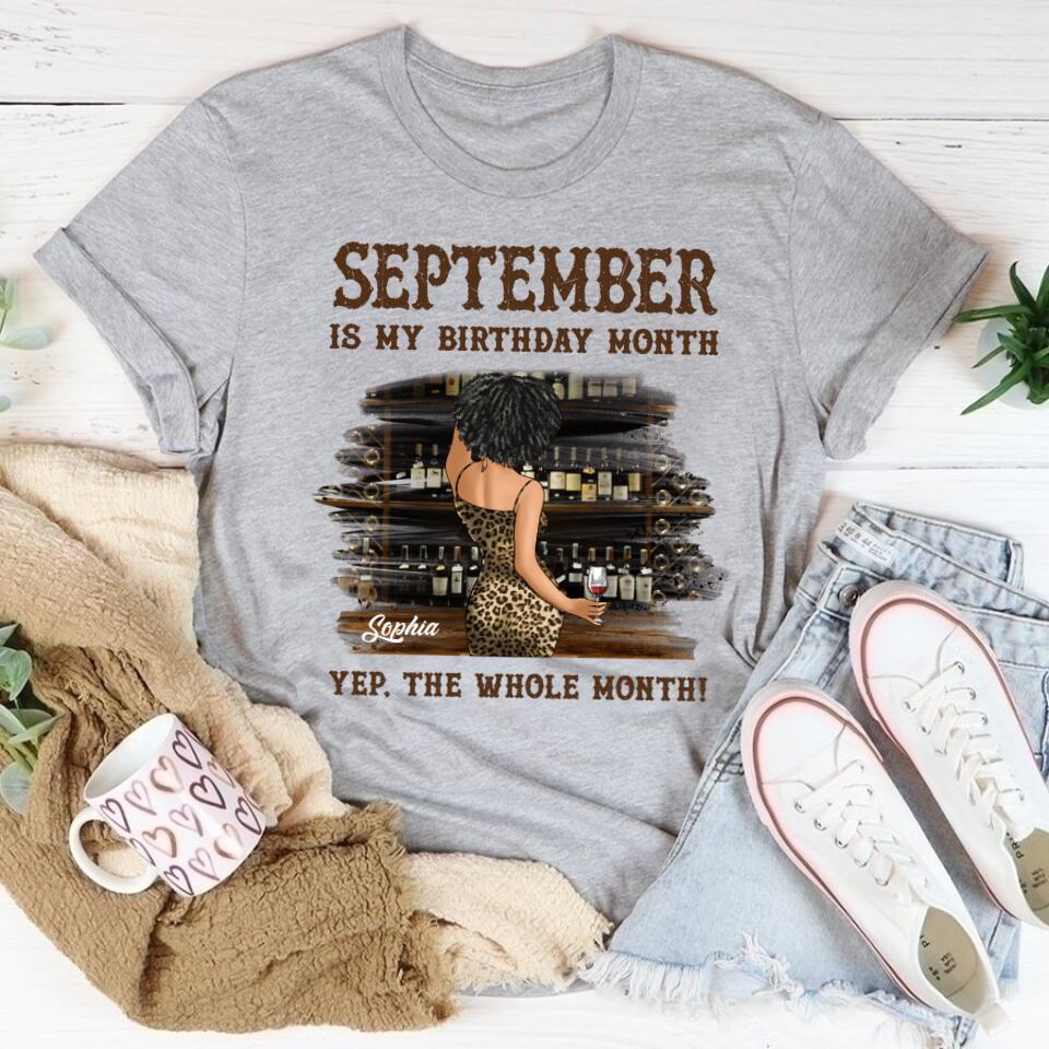 September Birthday Shirt, Custom Birthday Shirt, Queens Born In September, September Birthday Shirts For Woman, September Birthday Gifts