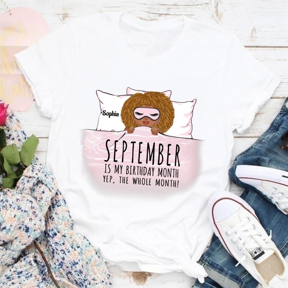 September Birthday Shirt, Custom Birthday Shirt, Queens Born In September, September Birthday Shirts For Woman, September Birthday Gifts