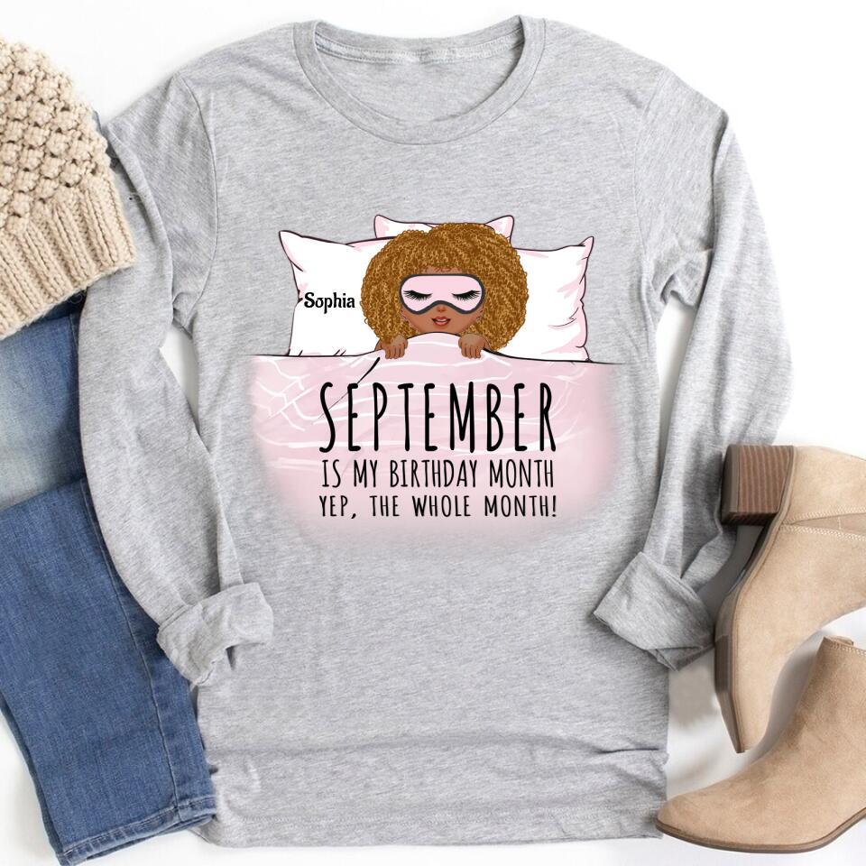 September Birthday Shirt, Custom Birthday Shirt, Queens Born In September, September Birthday Shirts For Woman, September Birthday Gifts