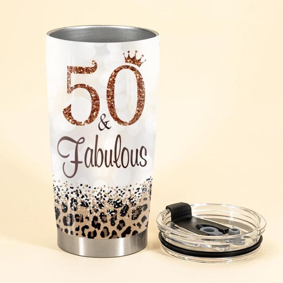 Personalized Tumbler - 50th Birthday Tumbler, Personalized 50th Birthday Gifts, 50th Gift Ideas For Her