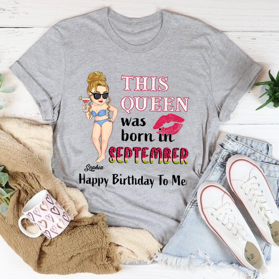 September Birthday Shirt, Custom Birthday Shirt, September Birthday Shirts For Woman, September Birthday Gifts