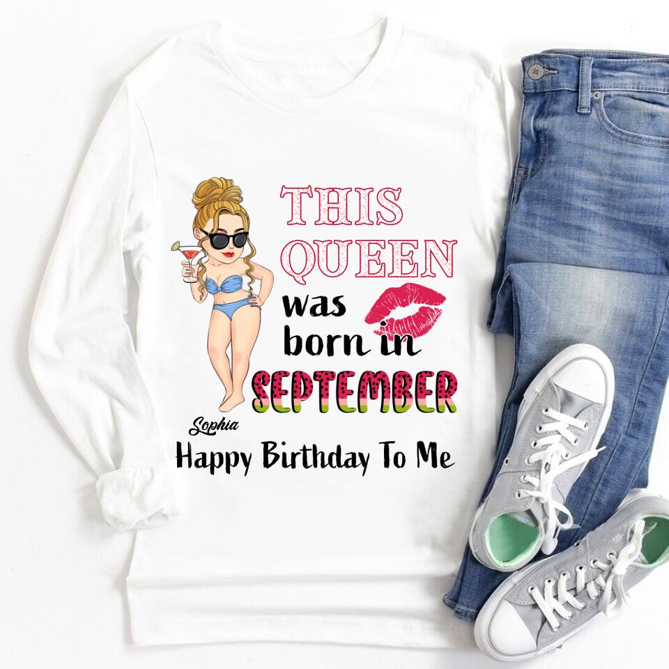 September Birthday Shirt, Custom Birthday Shirt, September Birthday Shirts For Woman, September Birthday Gifts