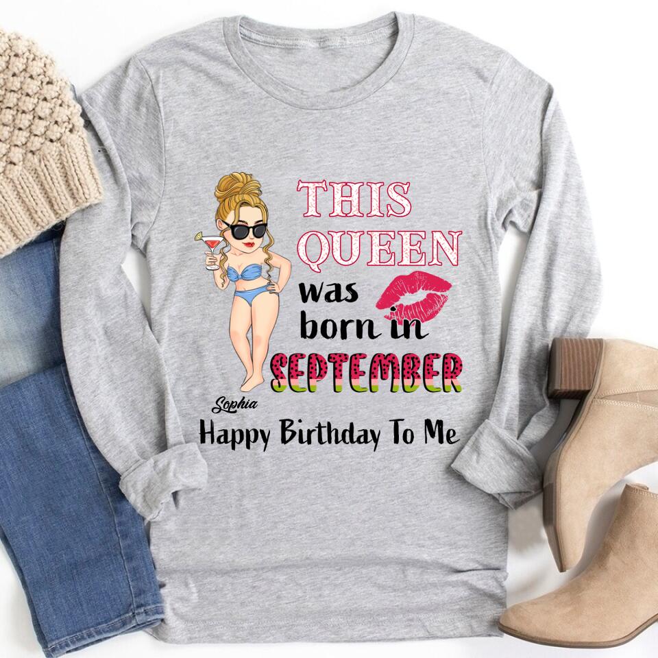 September Birthday Shirt, Custom Birthday Shirt, September Birthday Shirts For Woman, September Birthday Gifts