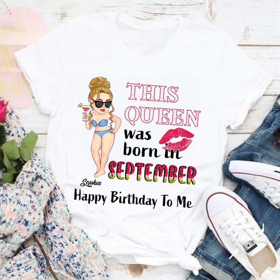 September Birthday Shirt, Custom Birthday Shirt, September Birthday Shirts For Woman, September Birthday Gifts