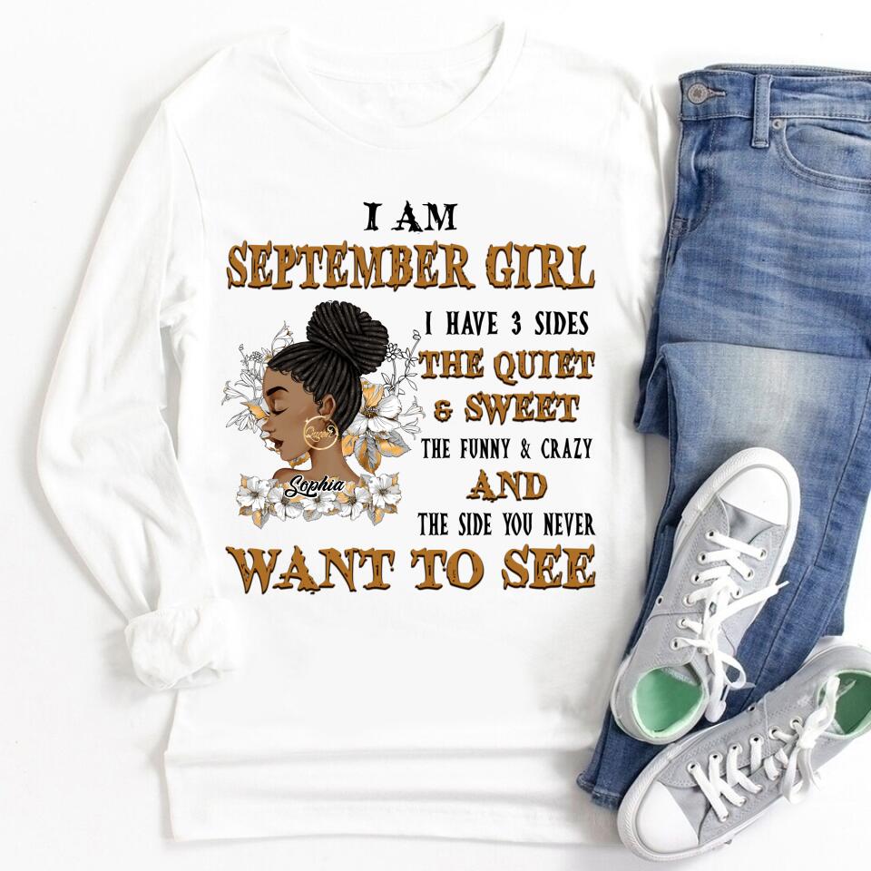 September Birthday Shirt, Custom Birthday Shirt, September Birthday Shirts For Woman, September Birthday Gifts