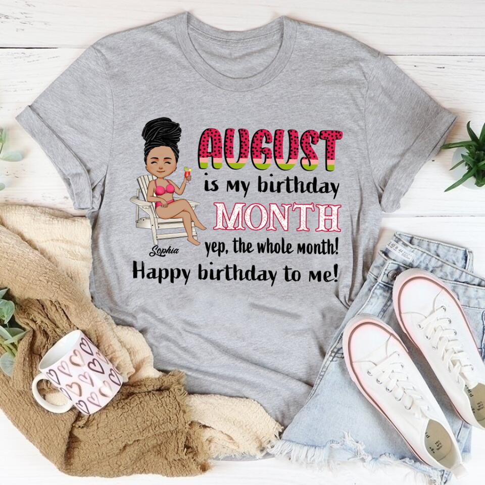 August Birthday Shirt, Custom Birthday Shirt, Queens are Born In August, August Birthday Shirts For Woman, August Birthday Gifts