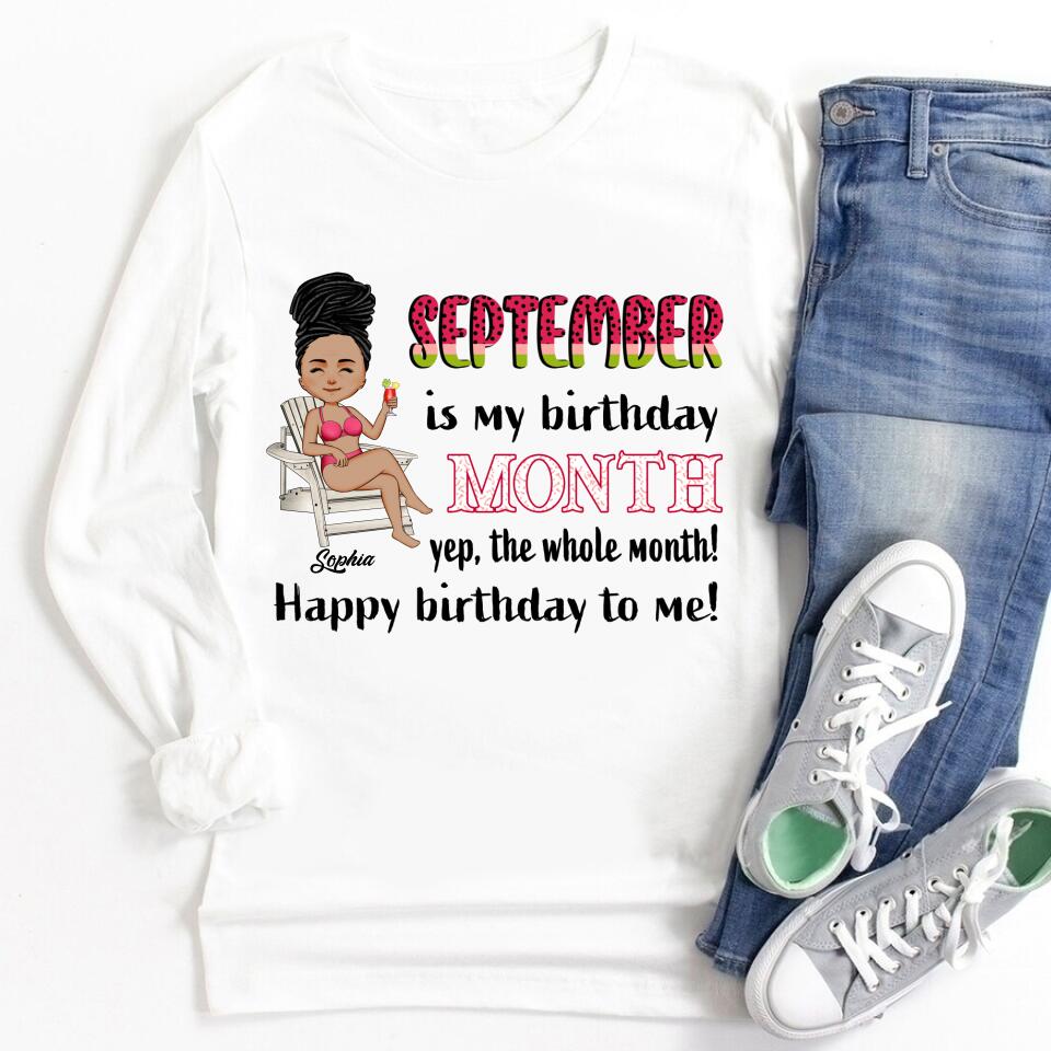 September Birthday Shirt, Custom Birthday Shirt, Queens are Born In September, September Birthday Shirts For Woman, September Birthday Gifts