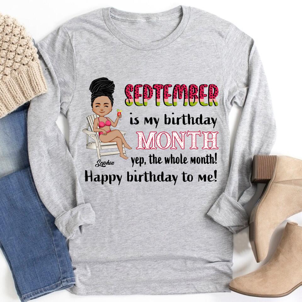 September Birthday Shirt, Custom Birthday Shirt, Queens are Born In September, September Birthday Shirts For Woman, September Birthday Gifts