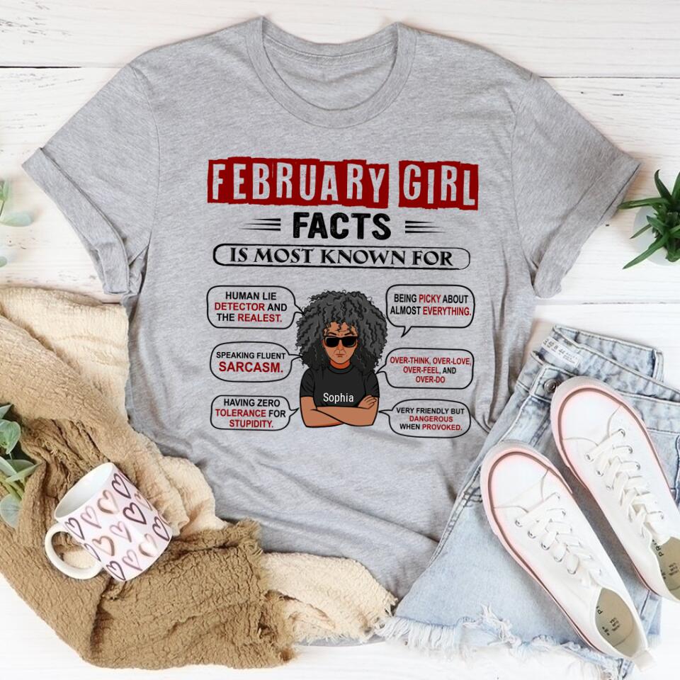 February Birthday Shirt, Custom Birthday Shirt, Queens Born In February, February Birthday Shirts For Woman, February Birthday Gifts