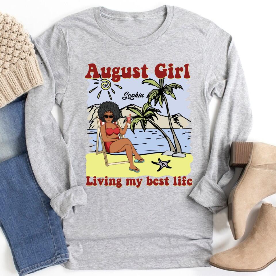 August Birthday Shirt, Custom Birthday Shirt, Queens are Born In August, August Birthday Shirts For Woman, August Birthday Gifts