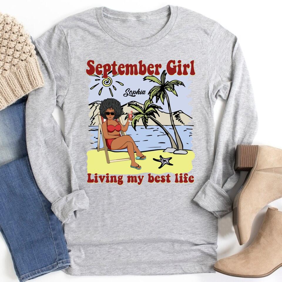 September Birthday Shirt, Custom Birthday Shirt, Queens are Born In September, September Birthday Shirts For Woman, September Birthday Gifts