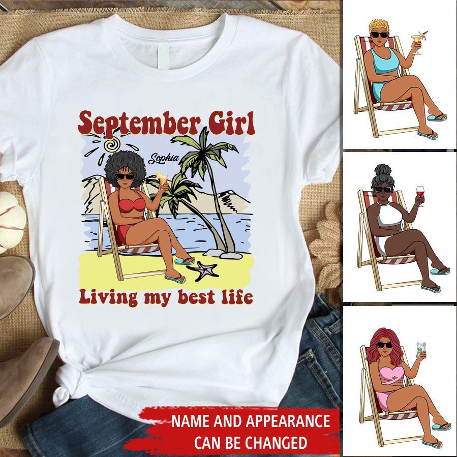 September Birthday Shirt, Custom Birthday Shirt, Queens are Born In September, September Birthday Shirts For Woman, September Birthday Gifts