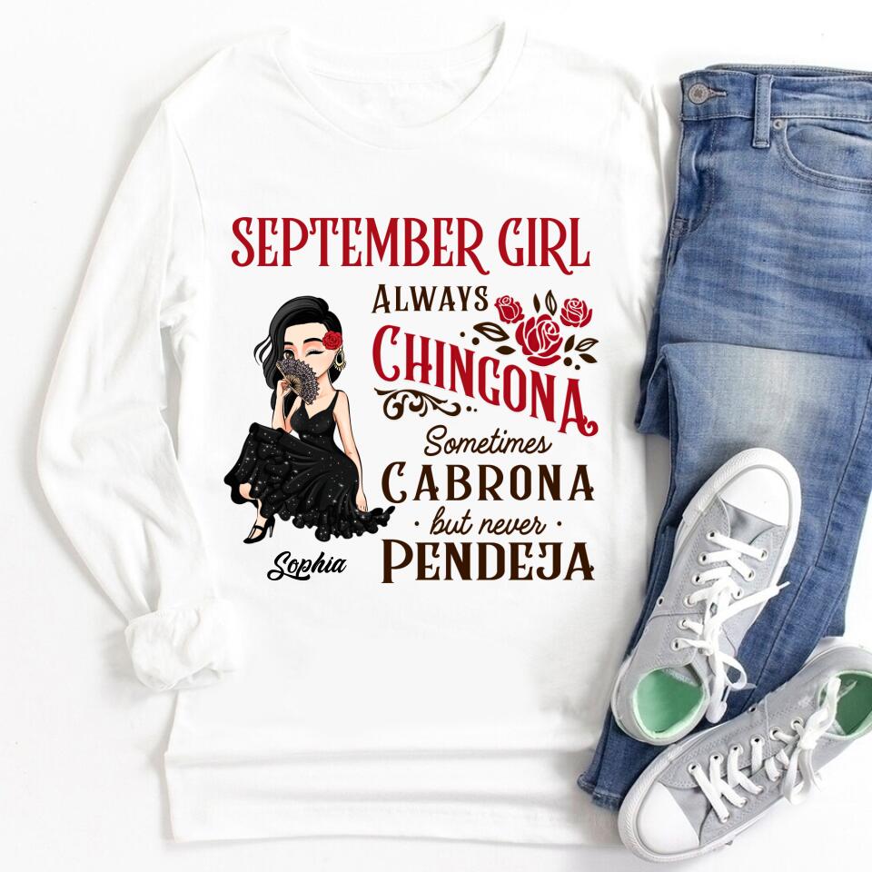 September Birthday Shirt, Custom Birthday Shirt, Queens are Born In September, September Birthday Shirts For Woman, September Birthday Gifts
