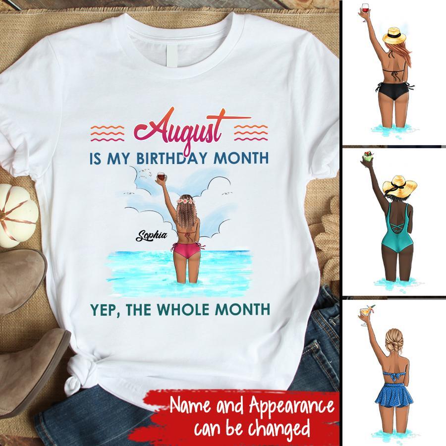 August Birthday Shirt, Custom Birthday Shirt, Queens are Born In August, August Birthday Shirts For Woman, August Birthday Gifts