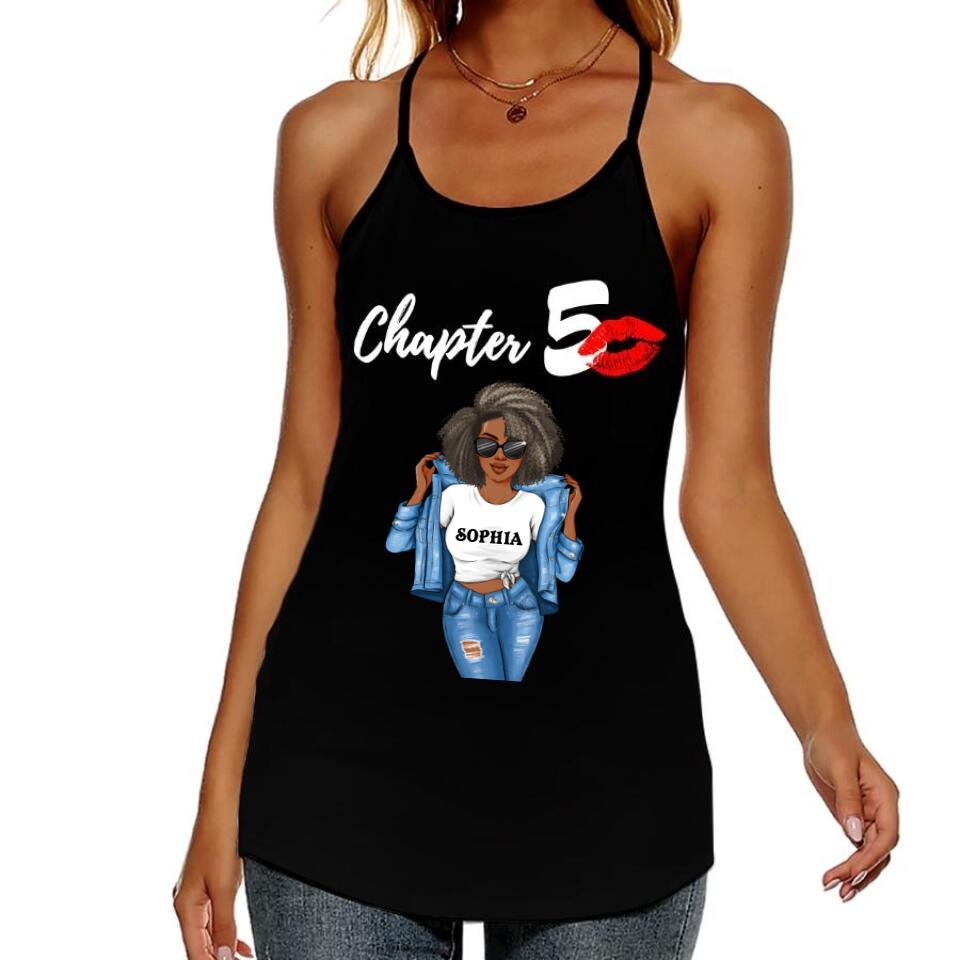 50th Birthday Tank Top, Custom Birthday Tank Top, Turning 50, Gifts For Women Turning 50, 50 And Fabulous, 1972 Tank Top, 50th Birthday Tank Top For Her, All-Over Print Women&#39;s Criss-Cross Open Back Tank Top