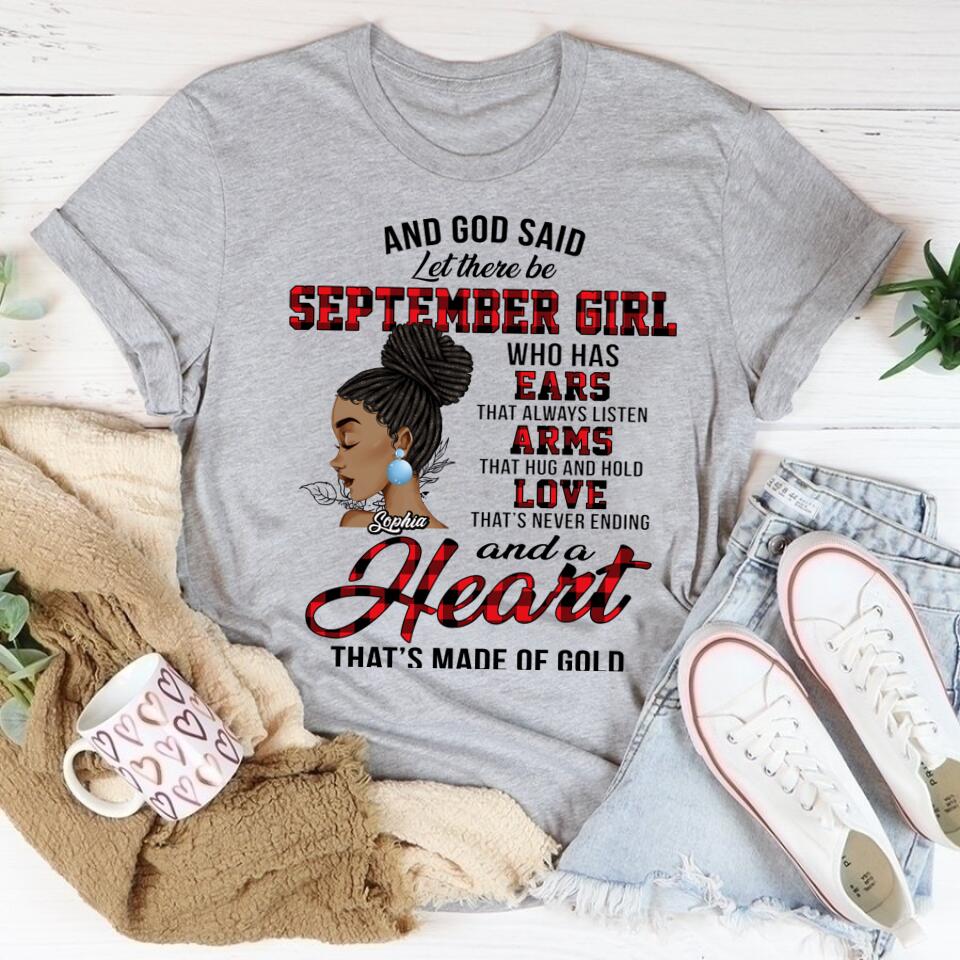 September Birthday Shirt, Custom Birthday Shirt, Queens are Born In September, September Birthday Shirts For Woman, September Birthday Gifts