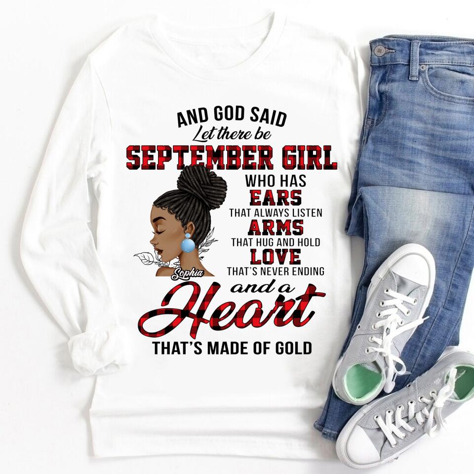 September Birthday Shirt, Custom Birthday Shirt, Queens are Born In September, September Birthday Shirts For Woman, September Birthday Gifts