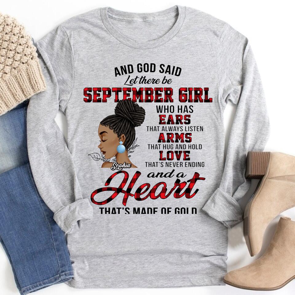 September Birthday Shirt, Custom Birthday Shirt, Queens are Born In September, September Birthday Shirts For Woman, September Birthday Gifts