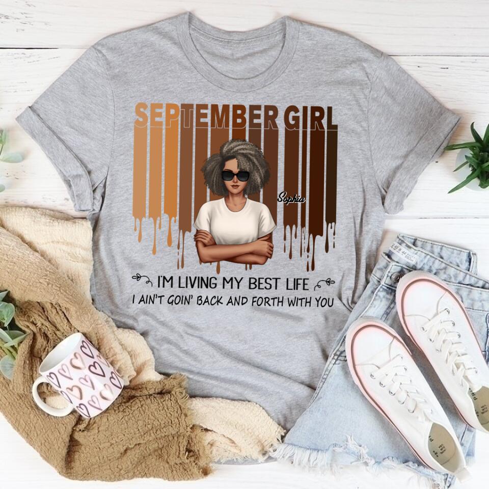 September Birthday Shirt, Custom Birthday Shirt, Queens are Born In September, September Birthday Shirts For Woman, September Birthday Gifts