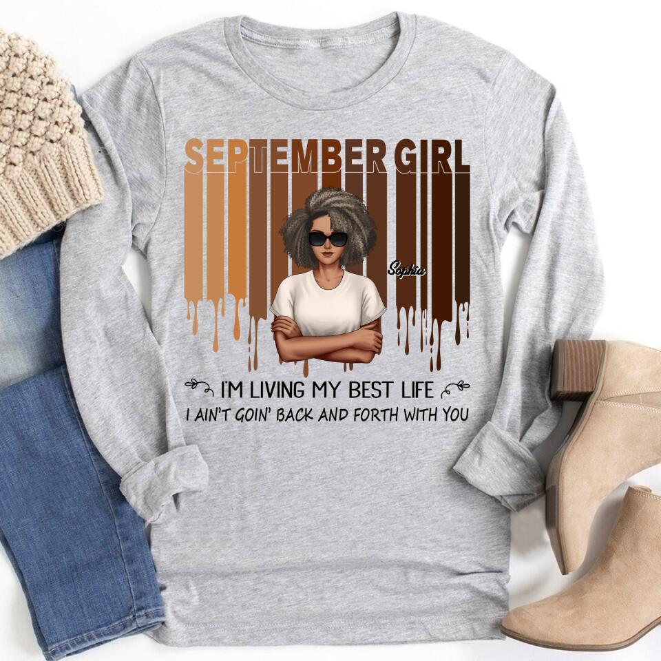 September Birthday Shirt, Custom Birthday Shirt, Queens are Born In September, September Birthday Shirts For Woman, September Birthday Gifts