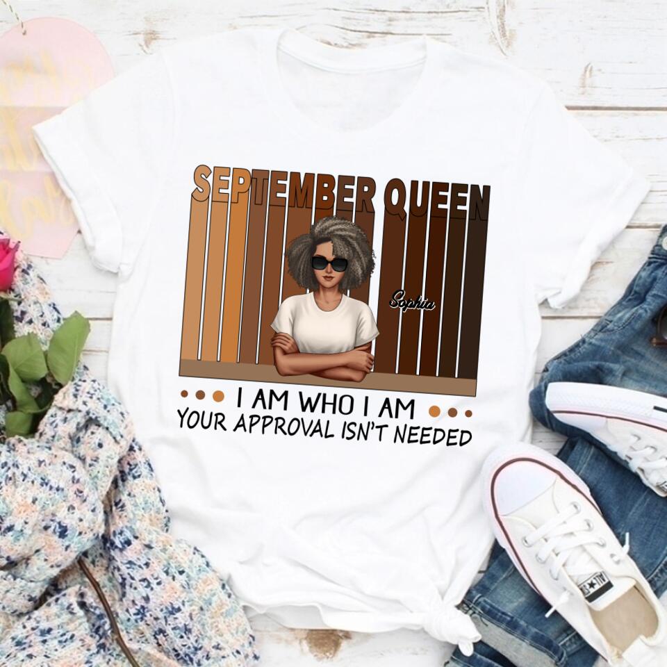 September Birthday Shirt, Custom Birthday Shirt, Queens are Born In September, September Birthday Shirts For Woman, September Birthday Gifts