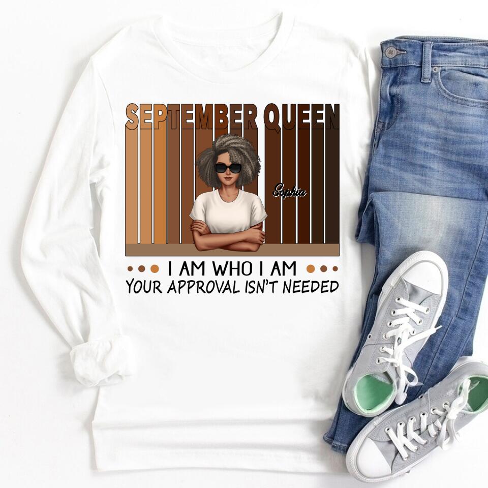 September Birthday Shirt, Custom Birthday Shirt, Queens are Born In September, September Birthday Shirts For Woman, September Birthday Gifts