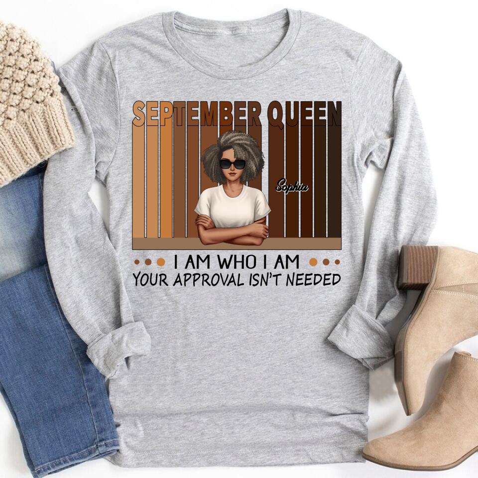 September Birthday Shirt, Custom Birthday Shirt, Queens are Born In September, September Birthday Shirts For Woman, September Birthday Gifts