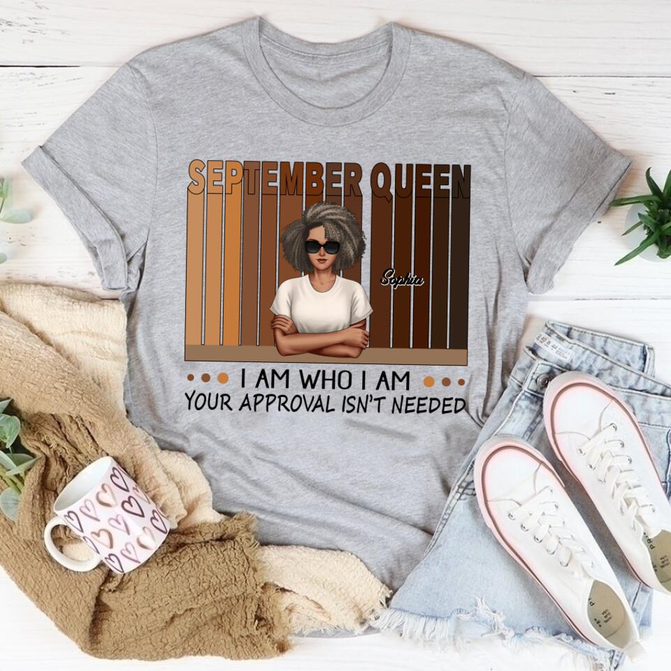 September Birthday Shirt, Custom Birthday Shirt, Queens are Born In September, September Birthday Shirts For Woman, September Birthday Gifts