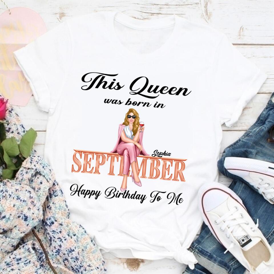 September Birthday Shirt, Custom Birthday Shirt, September Birthday Shirts For Woman, September Birthday Gifts