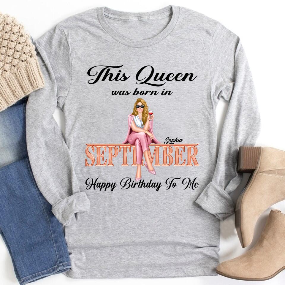 September Birthday Shirt, Custom Birthday Shirt, September Birthday Shirts For Woman, September Birthday Gifts