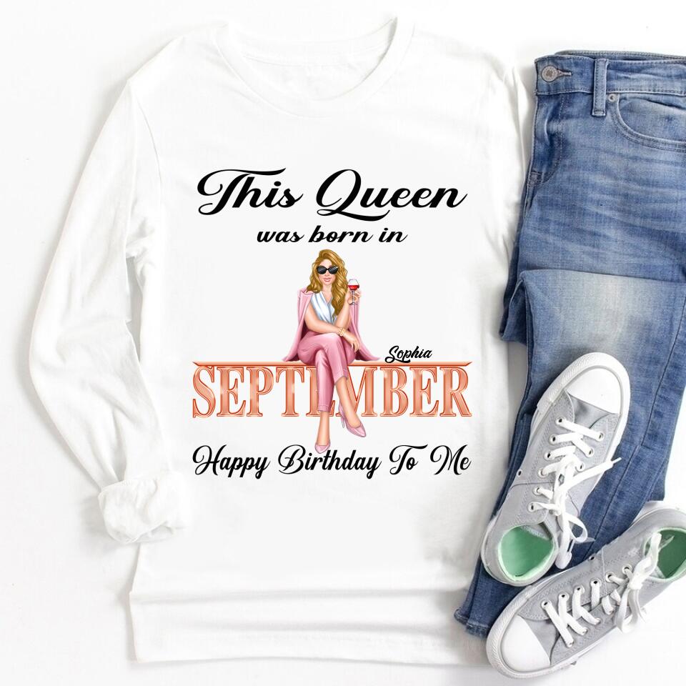September Birthday Shirt, Custom Birthday Shirt, September Birthday Shirts For Woman, September Birthday Gifts