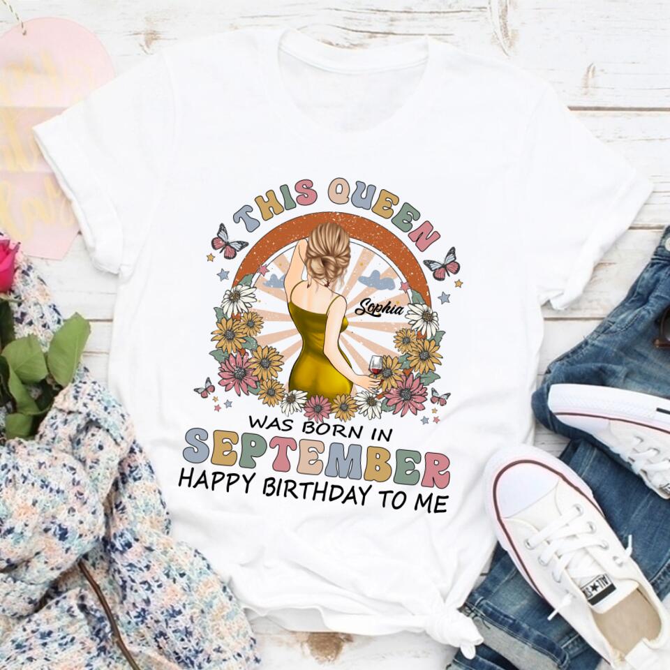 September Birthday Shirt, Custom Birthday Shirt, September Birthday Shirts For Woman, September Birthday Gifts