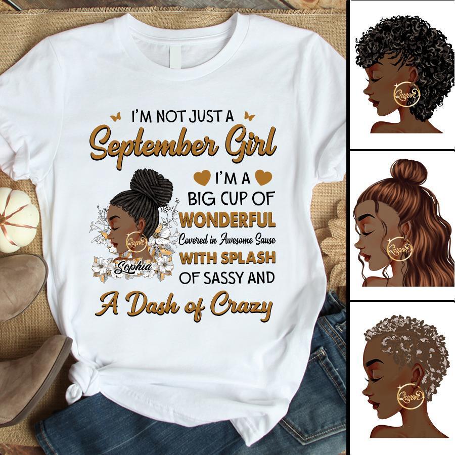 September Birthday Shirt, Custom Birthday Shirt, Queens are Born In September, September Birthday Shirts For Woman, September Birthday Gifts