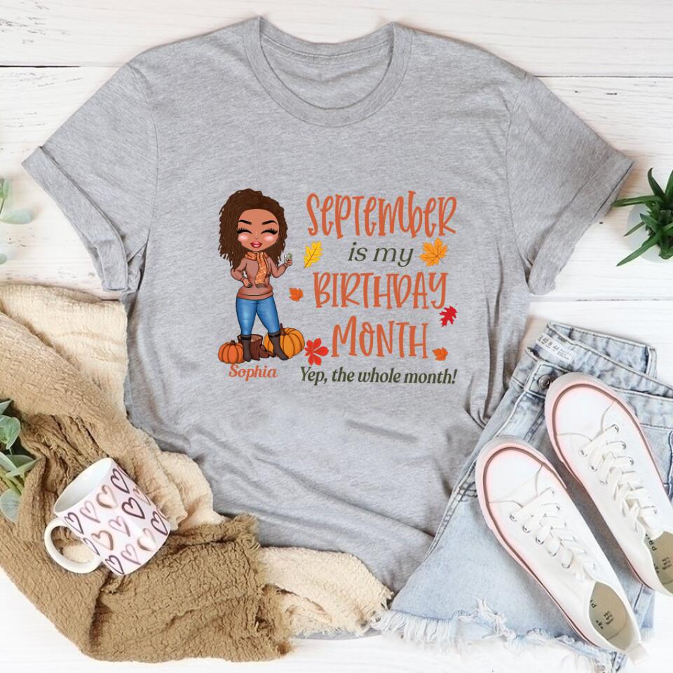 September Birthday Shirt, Custom Birthday Shirt, Queens are Born In September, September Birthday Shirts For Woman, September Birthday Gifts