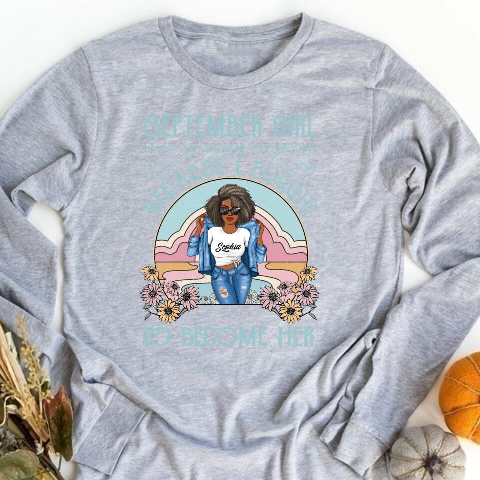 September Birthday Shirt, Custom Birthday Shirt, Queens are Born In September, September Birthday Shirts For Woman, September Birthday Gifts